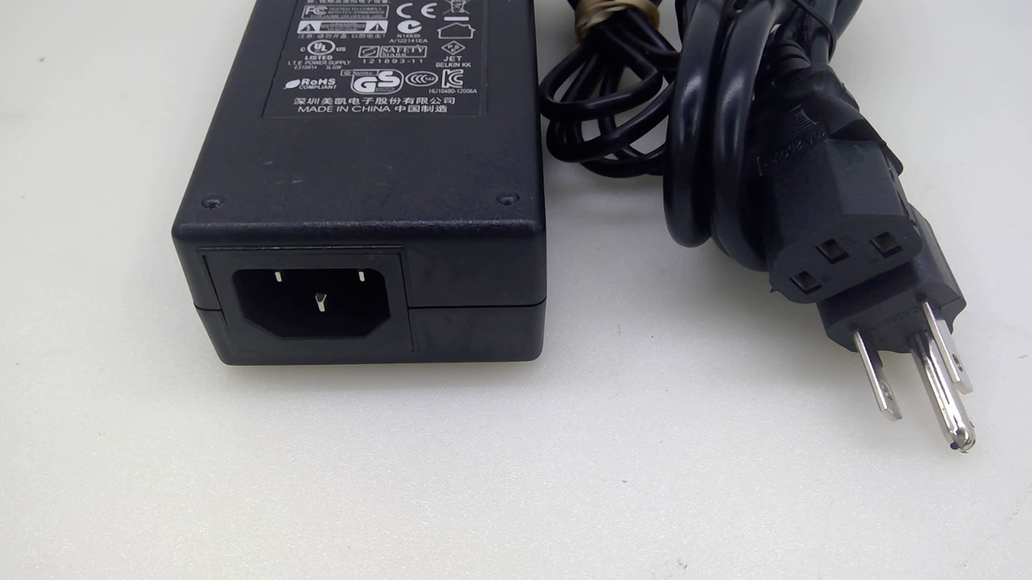 Belkin PDN-80-01 12V 6A 72W AC Power Adapter Power Supply W/Power Cord