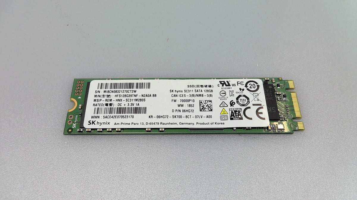 Dell 06HG72 128GB - SK Hynix SC311 M.2 Gen3 2280 SATA Solid State Drive