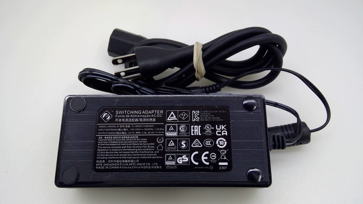 Fujia FJ-SW20172402000 24V 2A 48W AC Adapter 5.5x2.1mm Power Supply