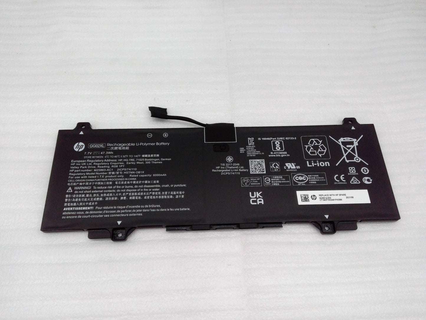 Genuine GG02XL Battery for HP Chromebook Enterprise x360 11 G4 EE HSTNN-OB1X