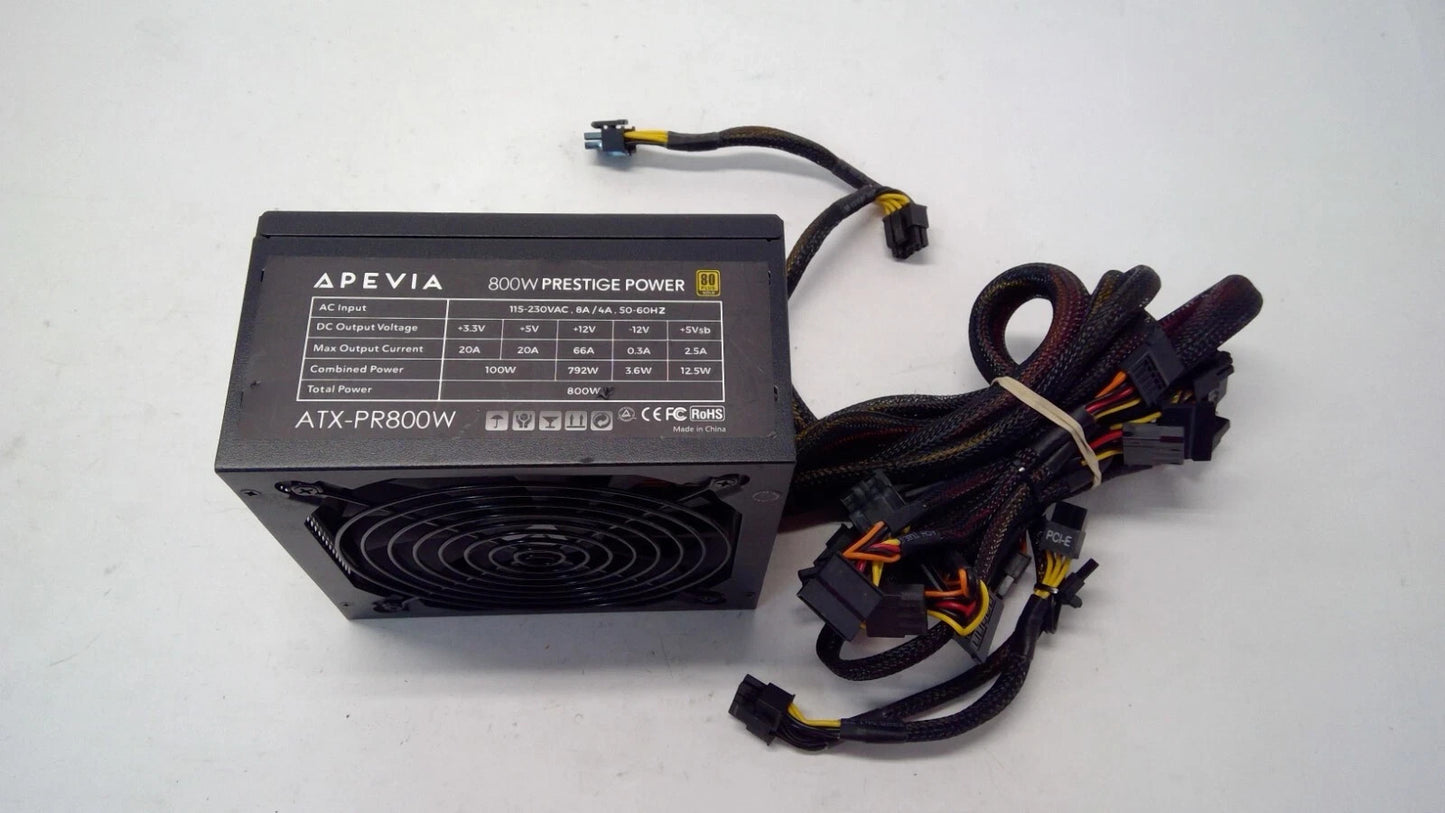 Apevia ATX-PR800W PSU Power Supply 800W Prestige Power 80 plus Gold