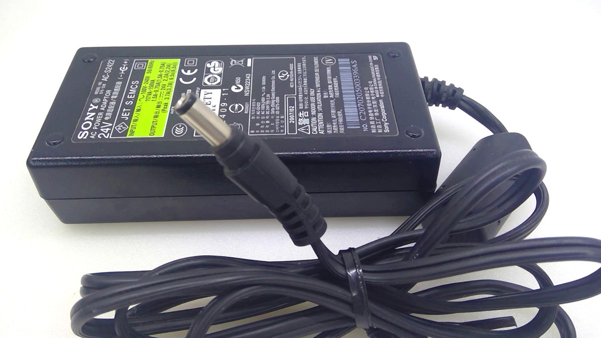 Genuine Sony AC-S2422 24V 2.2A 53W AC Adapter 5.5x2.5mm w/Cord