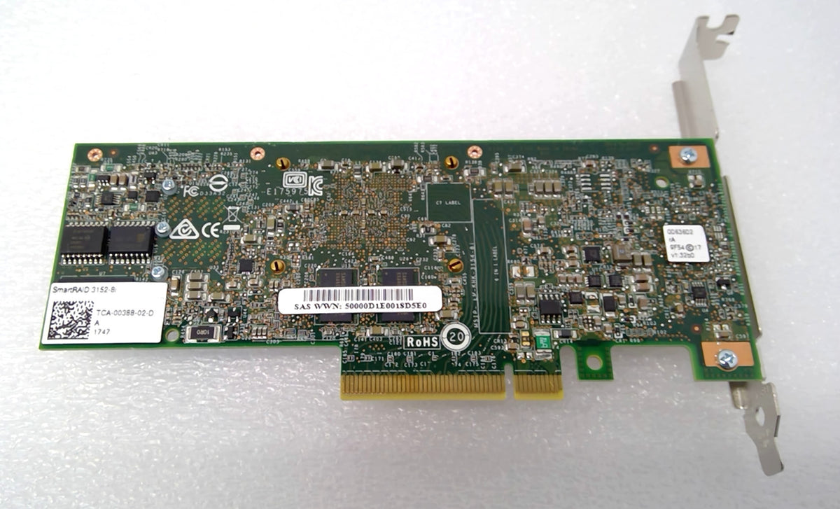Microsemi 8 Port SmartRAID 3152-8i 12GBPS Gen 3 SAS/SATA Adapter