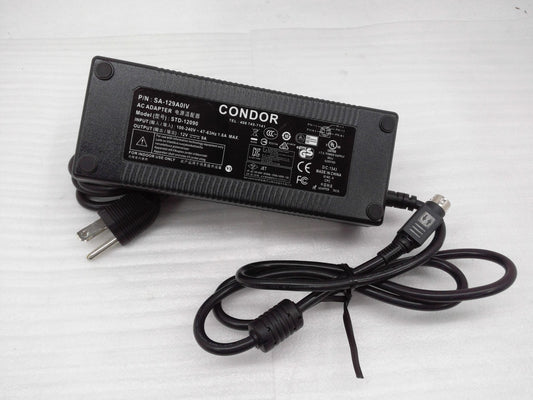 GENUINE CONDOR SA-129A01V 100-240VAC INPUT 12V 9A  POWER ADAPTER STD-12090