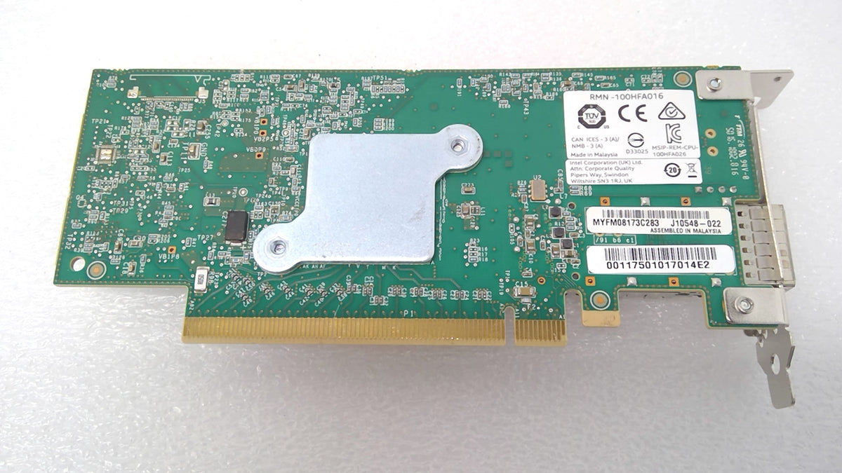 Intel RMN-100HFA016 J10548 100Gbps Single Port QSFP28 PCIe Server Network Card