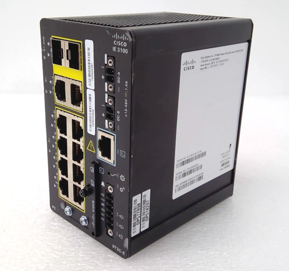 Cisco Catalyst IE-3100-8T2C-E 10-Port Gigabit Industrial DIN-Rail Switch*READ*
