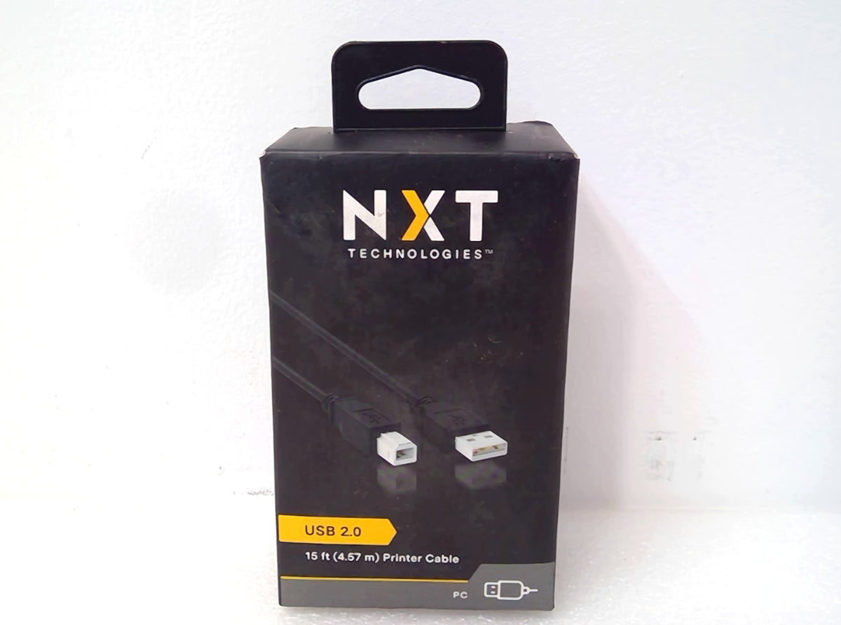 Lot of 6 NXT Technologies USB 2.0 15 Ft Printer Cable Black For PC NX29748