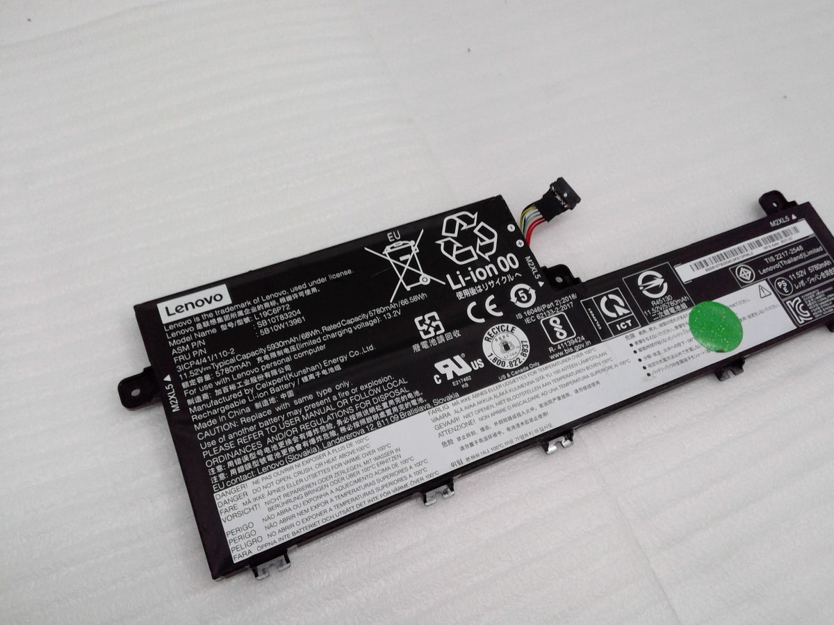 Genuine Lenovo Thinkpad T15p Gen1 15.6"  Battery 11.52V 66.58Wh Gen 1 L19C6P72