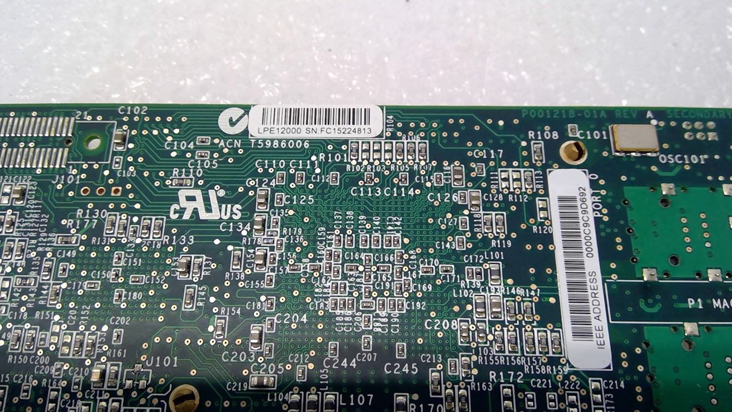 Dell Emulex  0C855M LPE12000 8Gb Single Port PCIe FC Network Card Adapter