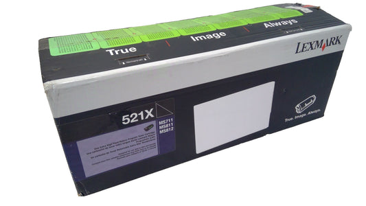 GENUINE Lexmark 521X Extra High Yield Black Toner for MS711/MS811/MS812