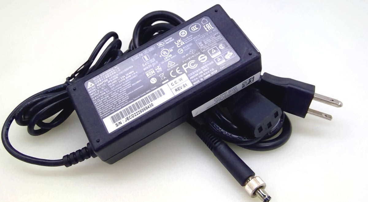 Delta DPS-65VB 65W 12V 5.417A AC/DC Power Adapter Locking Plug w/ AC Cord