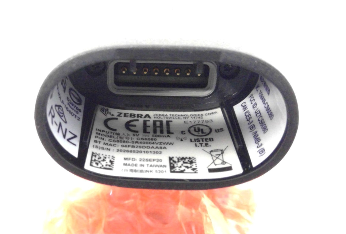 NEW Zebra CS6080 Bluetooth Cordless Wireless Barcode Scanner CS6080-SR40004VZWW