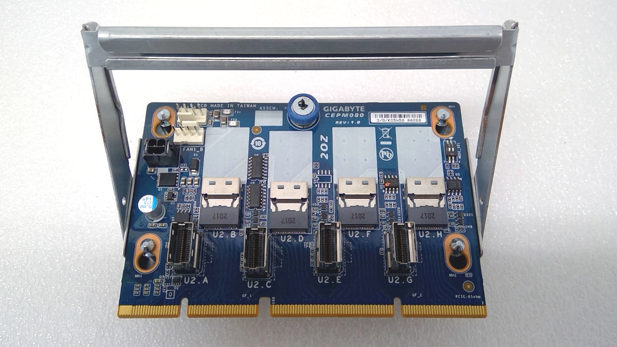 Gigabyte CEPM080 K05N58 NVMe Bypass Board P02177-001 P02201-001 W/ Bracket