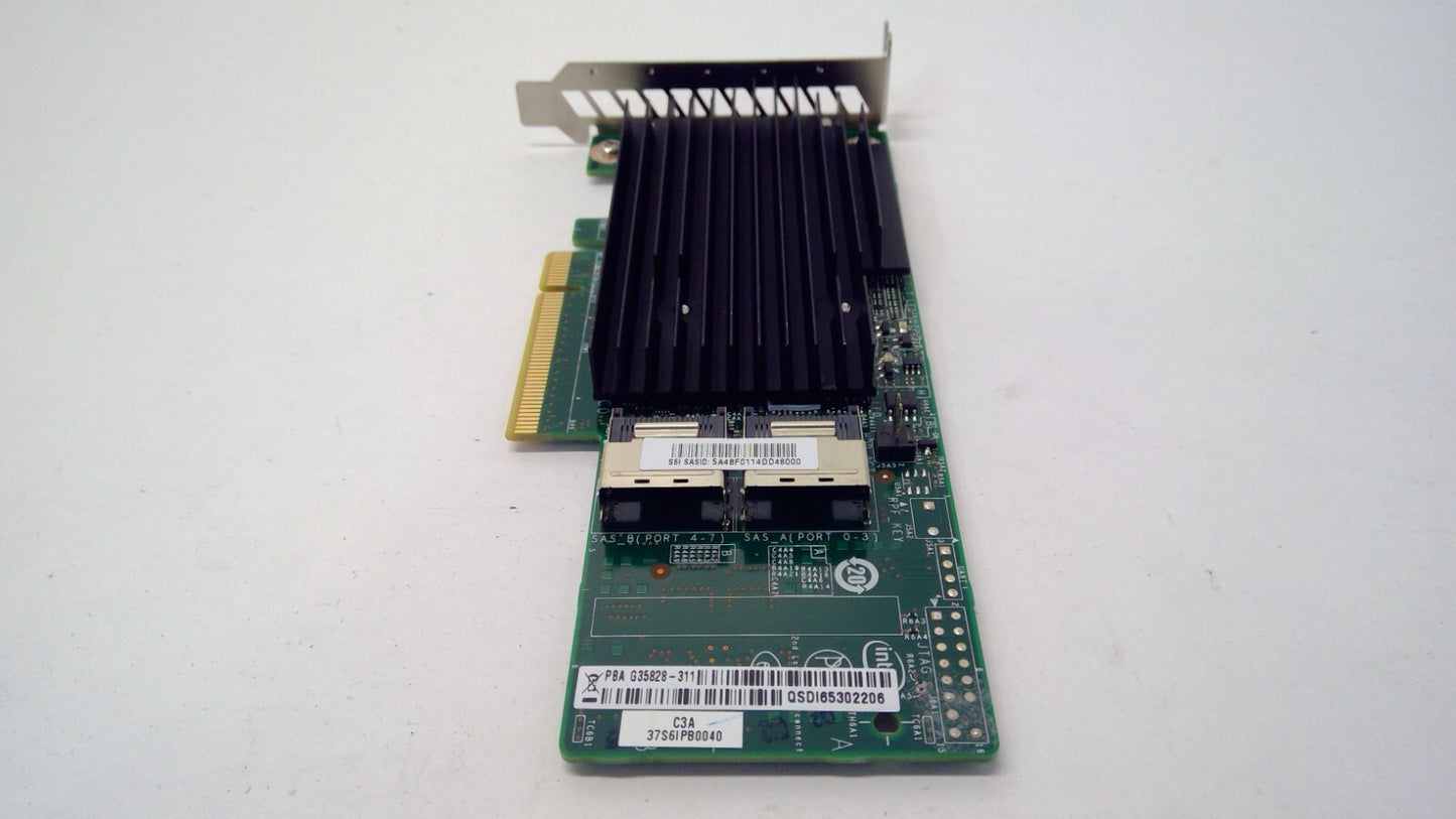 Intel Genuine 8-Lane 6Gbps SAS SATA PCIE x8 Internal Raid Card PBA G35828-311 LP