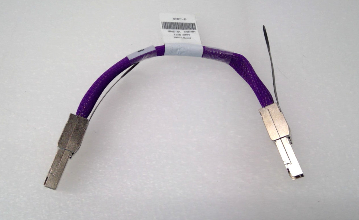 Molex 0.22m DAC High Speed PEIe CDFP x16 Connector Cable 32AWG 1049517-03 Purple