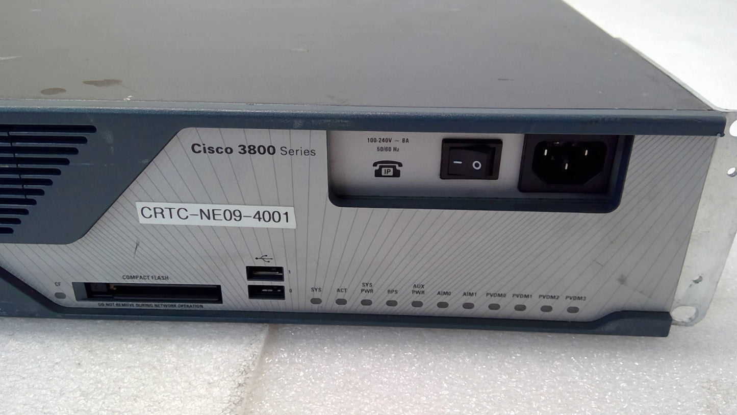 CISCO 3825 GIGABIT VOICE SECURITY ROUTER ios-15.1 CME-8.5 CISCO3825 3825 *READ*