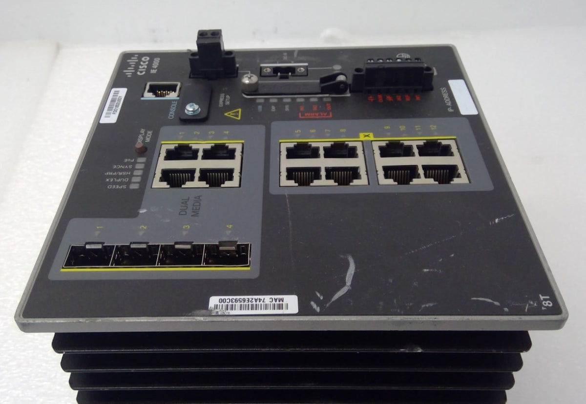 Cisco Industrial Ethernet Switch IE-4000-8T4G-E 12-Port Managed DIN Rail
