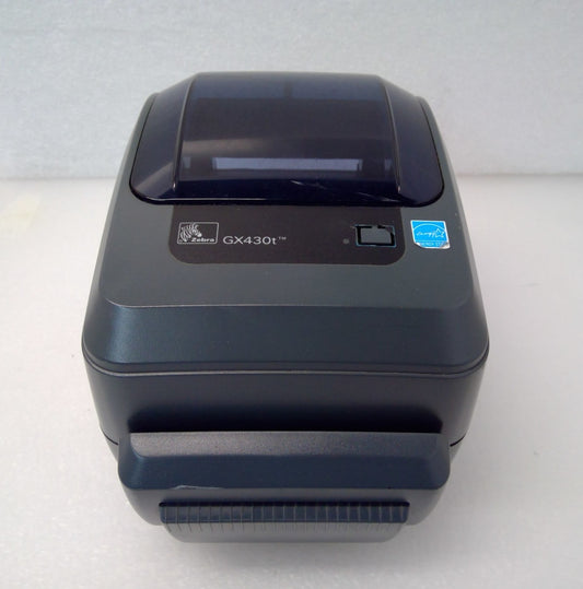 ZEBRA GX430t THERMAL LABEL PRINTER USB w/Auto Cutter GX43-102512-000 *Read*