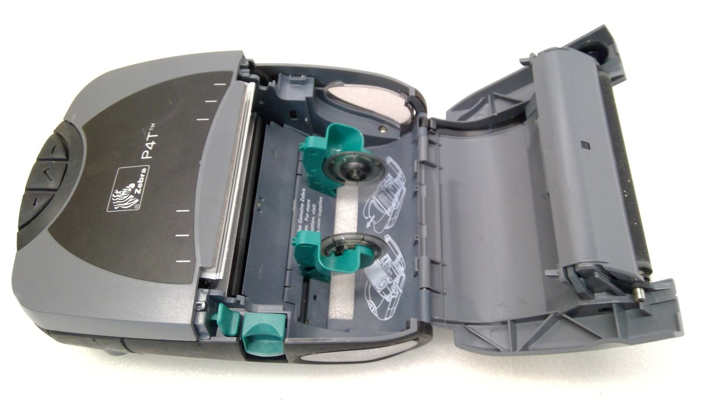 Zebra P4T Thermal Label Printer P4D-0UG00000-00 w/ Battery NO AC Adapter