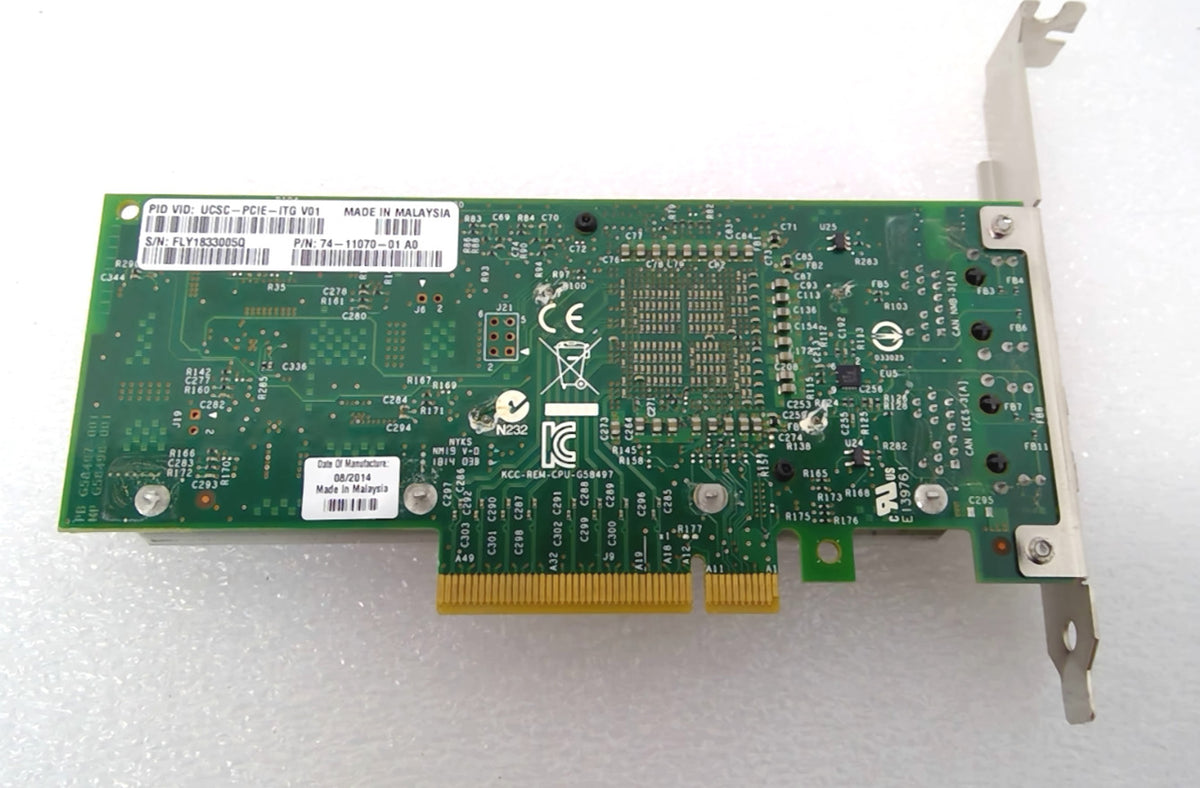 Cisco Intel 74-11070-01 X540 2-Port 10GBASE-T RJ45 Copper PCle Network Adapter