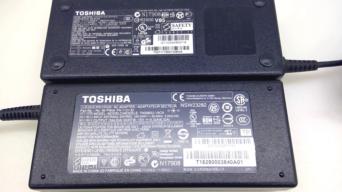 Genuine Toshiba 120W 19V 6.32A AC Adapter PA5083U-1ACA for Laptop  charger *Read