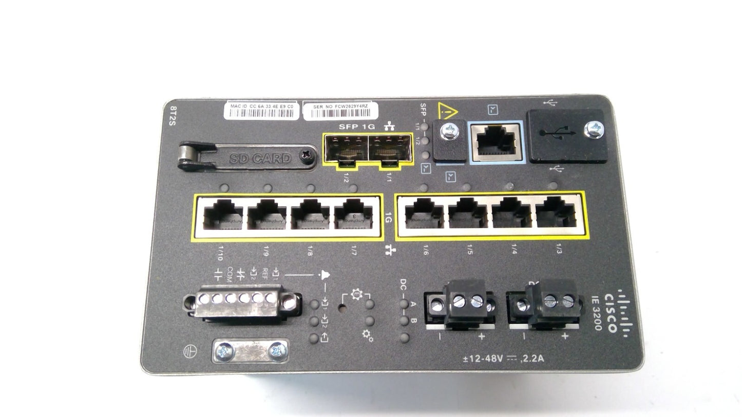 Cisco IE-3200-8T2S-E Cisco Catalyst IE3200 Rugged Series  Ethernet Switching