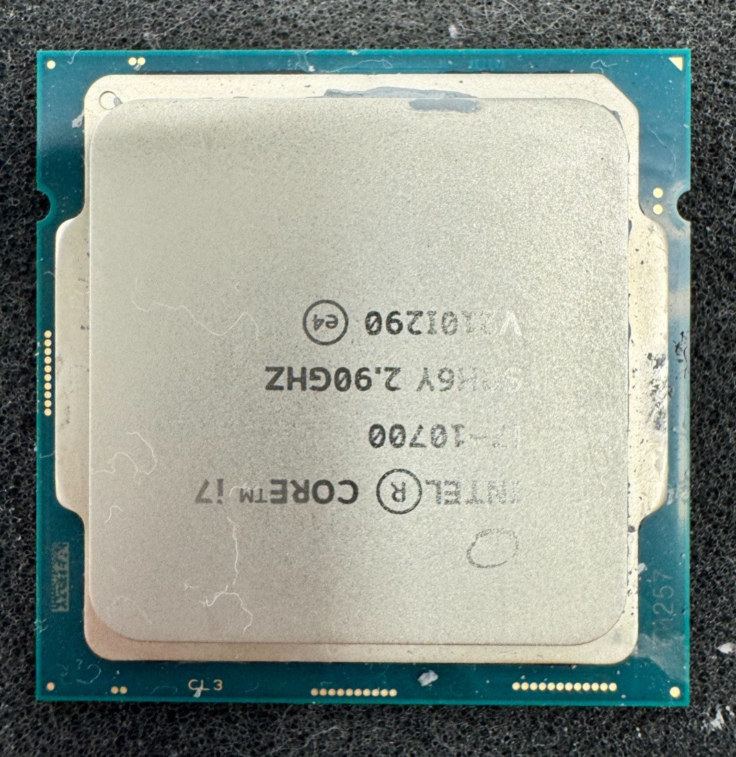 Intel Core i7-10700 SRH6Y Desktop Processor 2.9 GHz, 8-Core, 16-Thread Tested