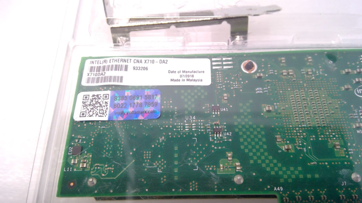 X710DA2 Intel X710-DA2 Dual Port 10Gb SFP+ Converged Network Adapter Card NIC