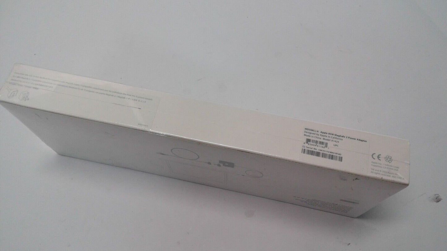 Apple A1424 85W MagSafe 2 Power Adapter MD506LL/A MacBook Pro Retina New Sealed