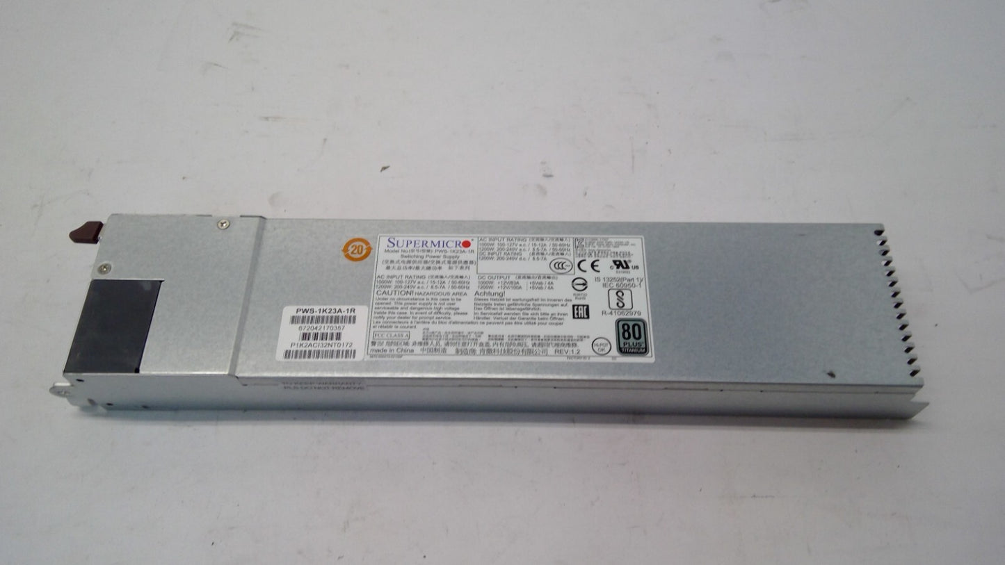 Supermicro 1200W 80Plus Titanium Power Supply PWS-1K23A-1R