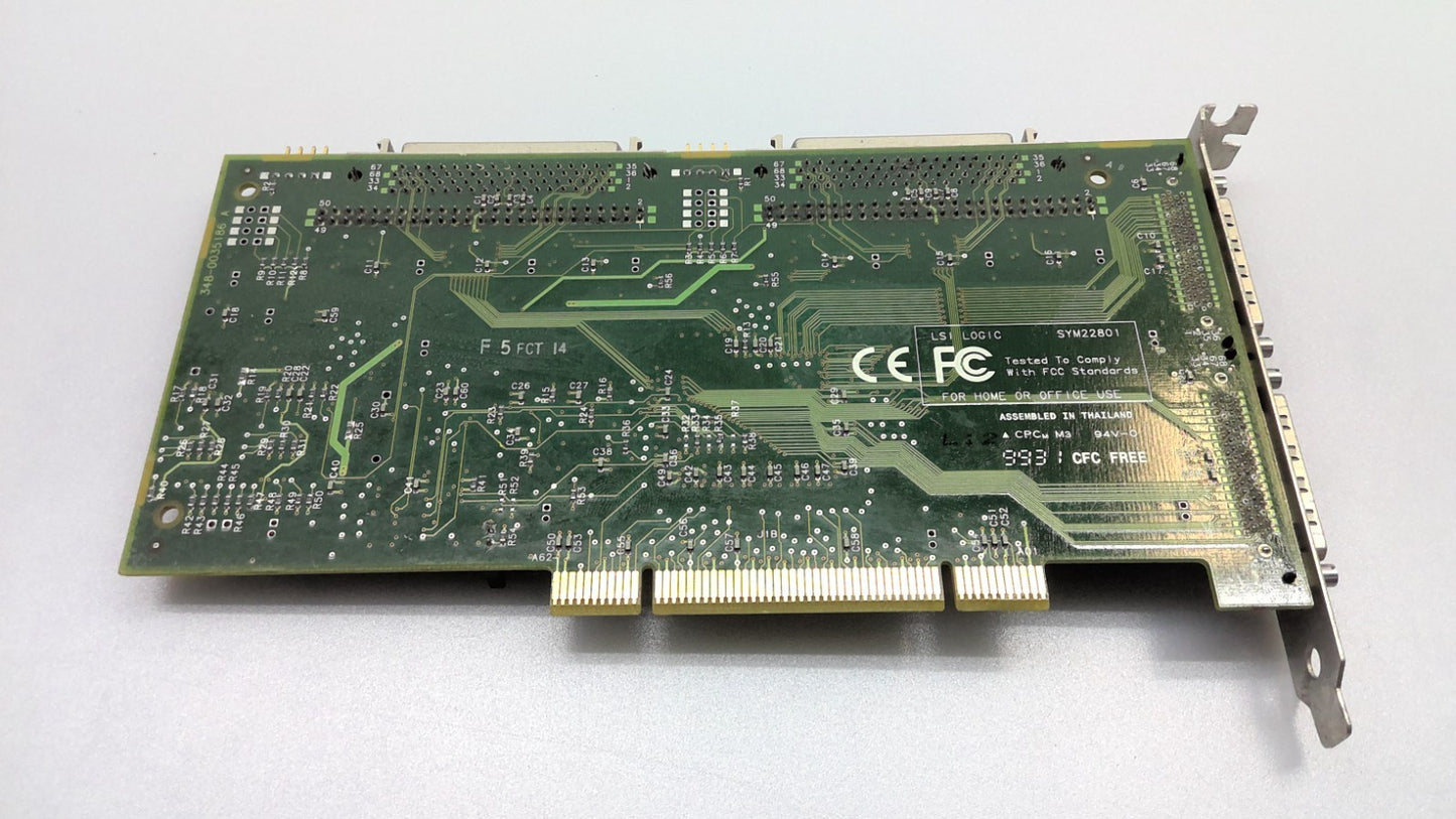 LSI Logic LSIU40SE Sun SCSI Controller Dual Channel Card 348-0047003A