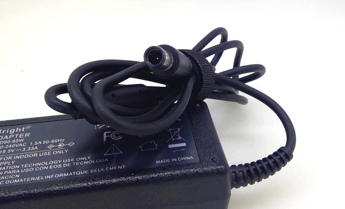 UpBright D80-65W 65W 19.5V 3.33A AC/DC Power Adapter w/ AC Power Cord