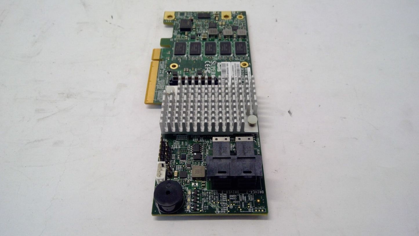 SUPERMICRO AOC-S3108L-H8IR-16DD 2GB 8-Port SAS3 12Gbps PCI-e 3.0 RAID Controller