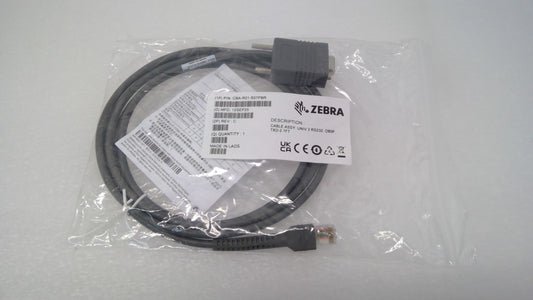 Zebra CBA-R01-S07PBR Shielded USB Data Transfer Cable RS2332 7FT DB9F TXD2