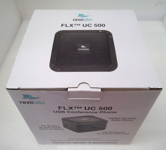 NEW REVOLABS FLX UC 500 USB CONFERENCE PHONE BLACK