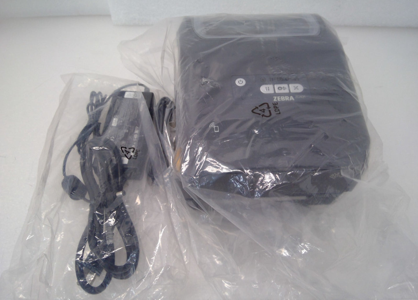 OPEN Zebra Barcode Label Printer ZD421T 203DPI Thermal Transfer ZD4A042-301M00EZ