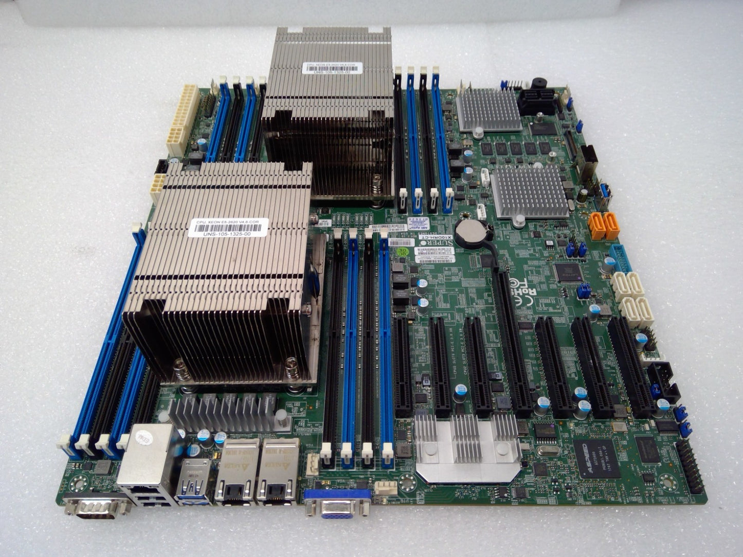 Supermicro X10DRH-CT Intel LGA2011 ATX Motherboard W/Headsink &2 Xeon E5-2640 V4