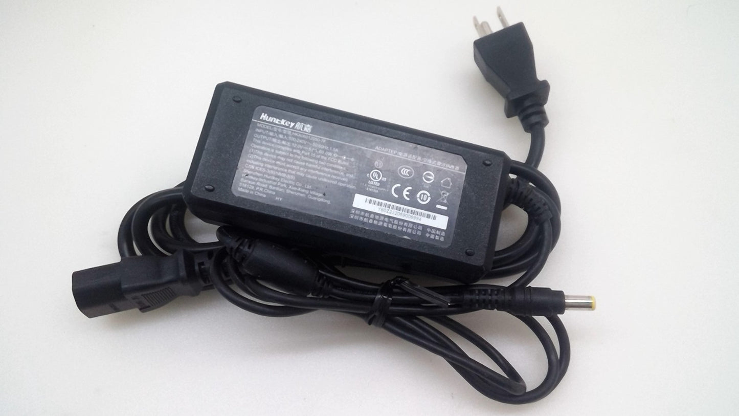Genuine Huntkey HKA06012050-7F 5.5*2.5mm 12V 5A 60W Power Supply AC Adapter