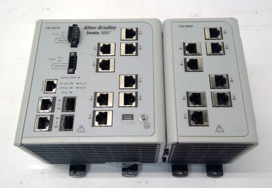 Allen Bradley 1783-MS10T Stratix 8000 Ethernet Managed Switch and 1783-MX08T