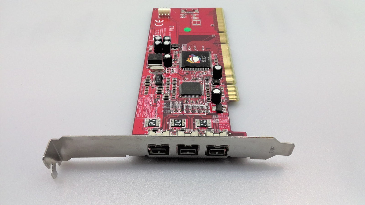 SIIG N1L42400077 TSB81BA3 F024-R2 3 PORTS FIREWIRE CONTROLLER CARD PCI-X