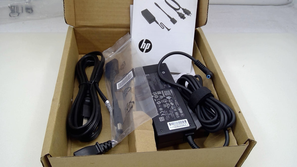 NEW Open Box HP 90W Smart Adapter H6Y90AA#ABA 710413-001 w/ 4.5-7.4mm Dongle