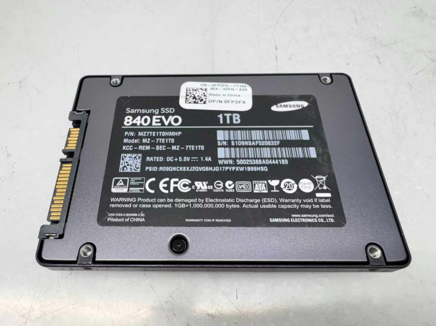 Samsung 840 EVO 1TB SATA SSD MZ-7TE1T0