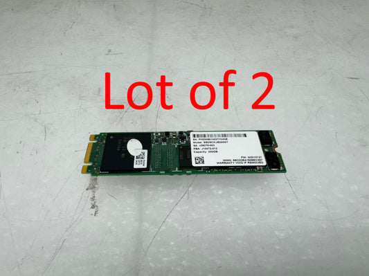 LOT OF 2 INTEL SATA M.2 240GB SSD SOLID STATE SSDSCKJB240G7