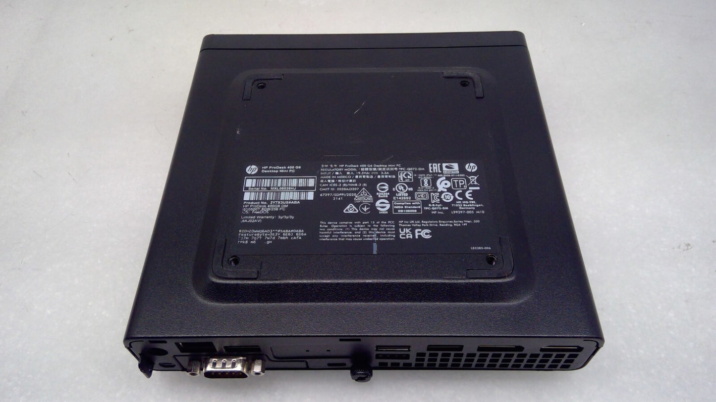 HP ProDesk 400 G6 Desktop PC Mini (Barebone) ✅No CPU/RAM/GPU/HDD/Heatsink✅