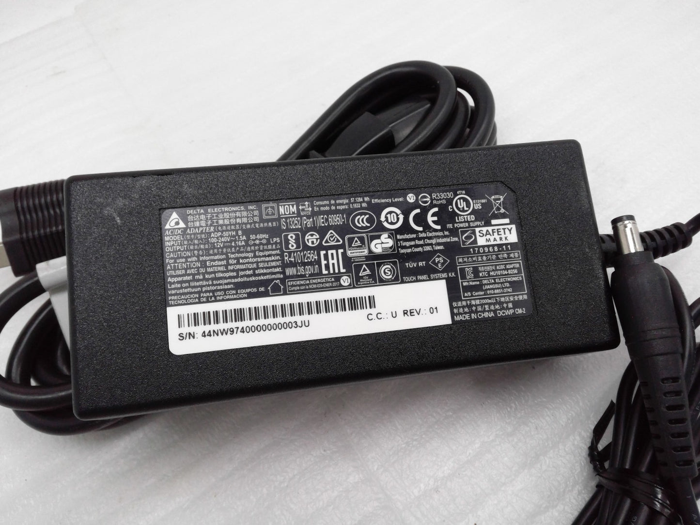 Original Delta 12V 4.16A 50W AC Adapter ADP-50YH B 5.5 mm Monitor Charger