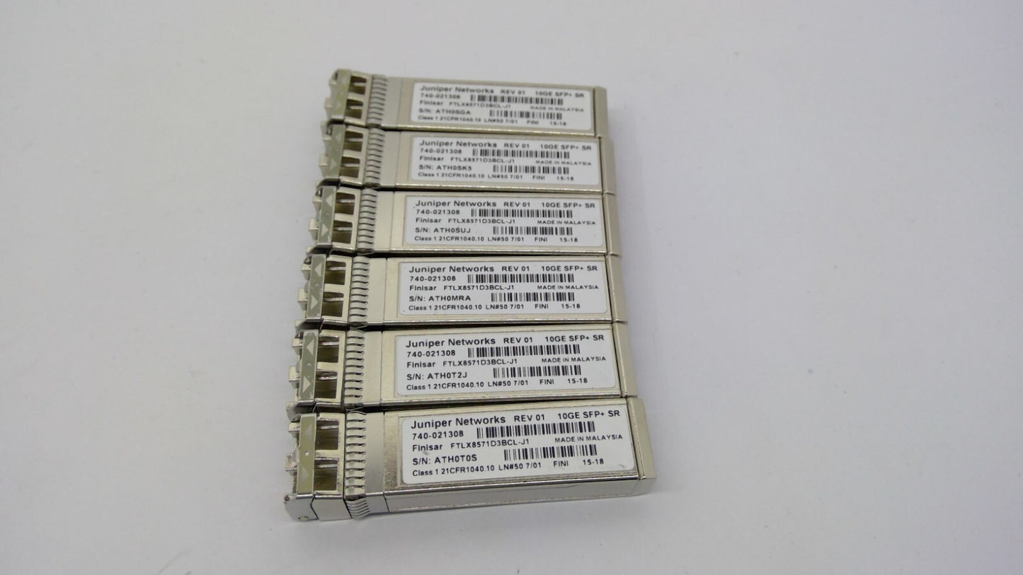 *X6* Juniper Networks 10GE SFP+ SR 740-031980 740-021308 850nm MMF Transceiver