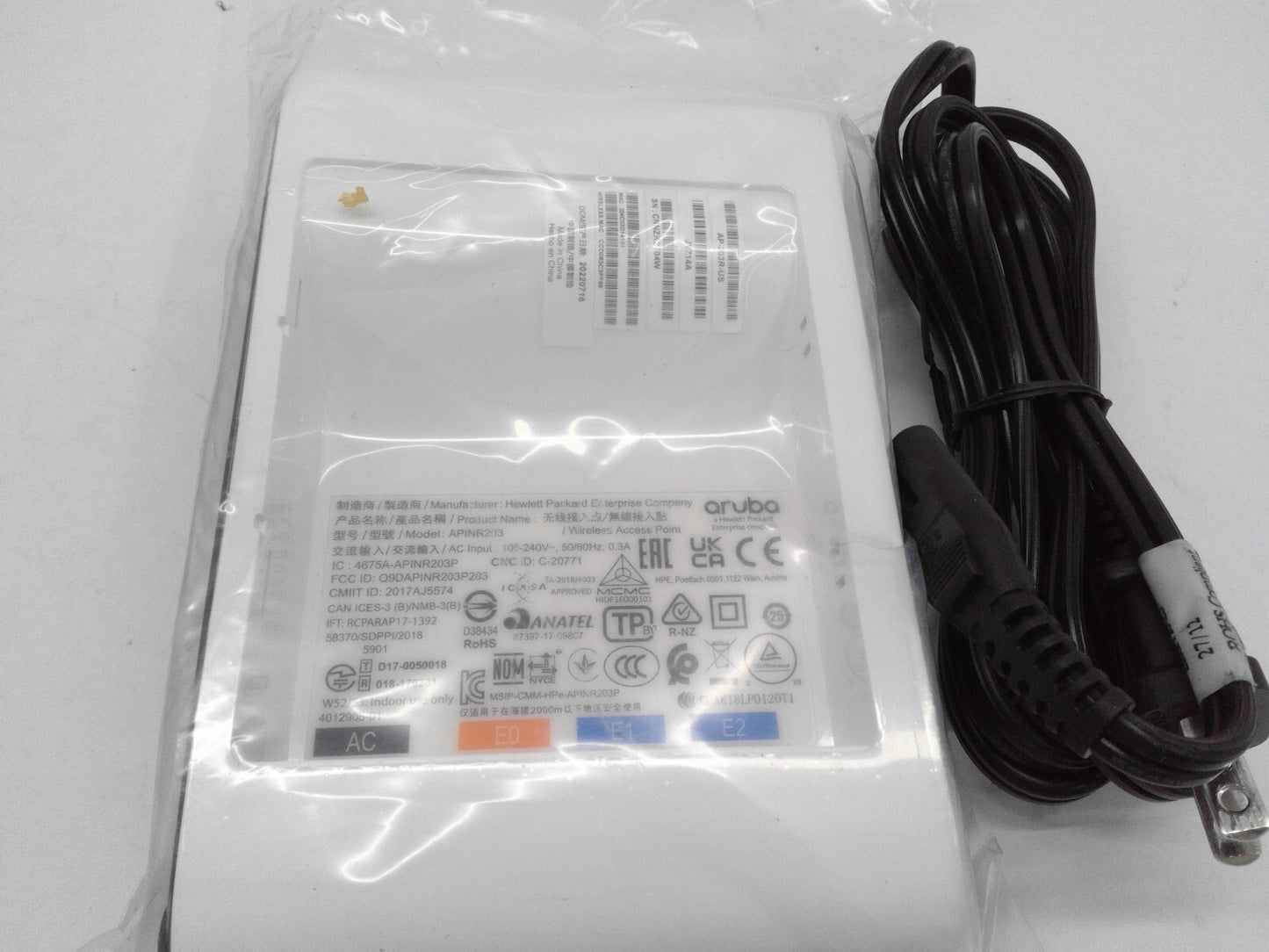 HPE Aruba APINR203 JY714A AP-203R-US Wireless Access Point New