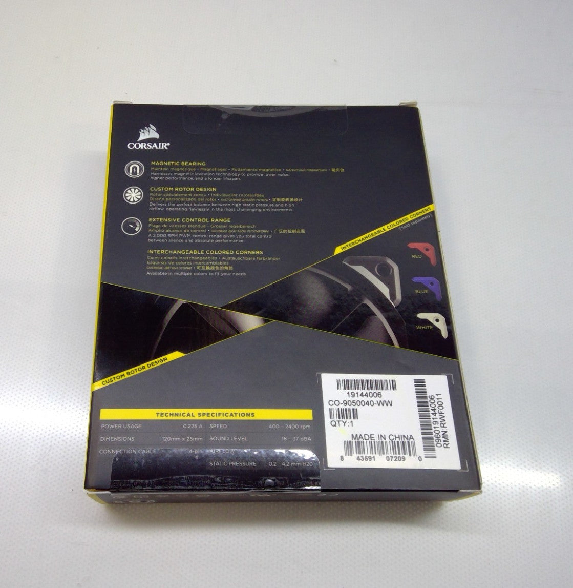 Corsair ML120 Pro Case Fan Brand New Black