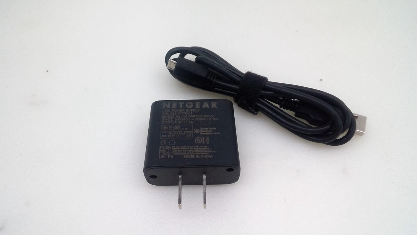 Genuine NetGear Wall Charger Adapter USB 5V 1A 332-10770-01/MU05BT050100-A1