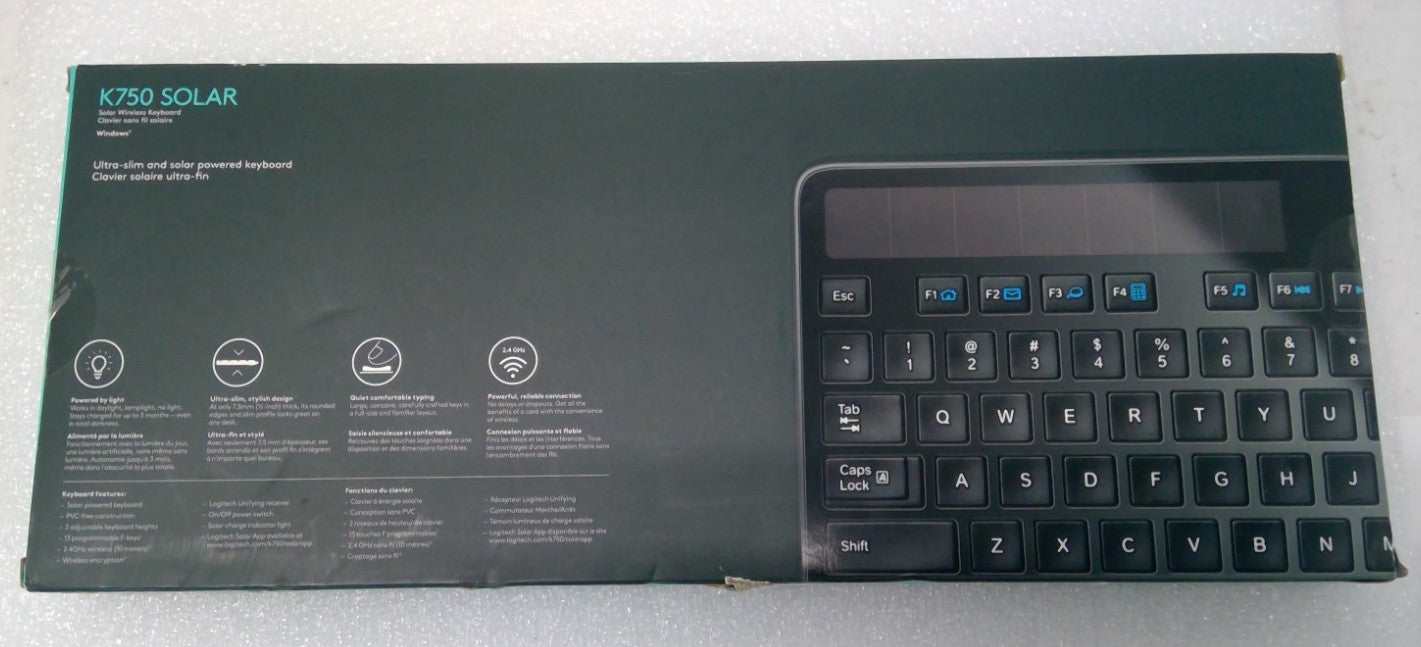 Logitech K750 SOLAR 920-002912 Wireless Keyboard